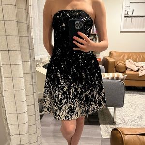 Vintage H&M black and white dye dress